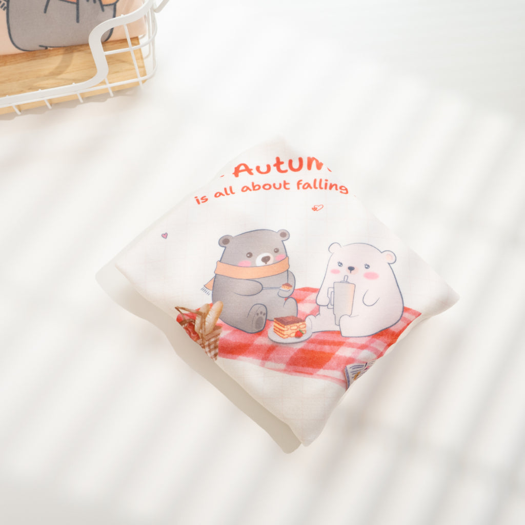 GiGi Magic Fabric ผ้าวิเศษจากพี่หมี ลายน่ารัก คมชัด วัสดุเกรดพรีเมี่ยม ขนาด 50x50 ซม.